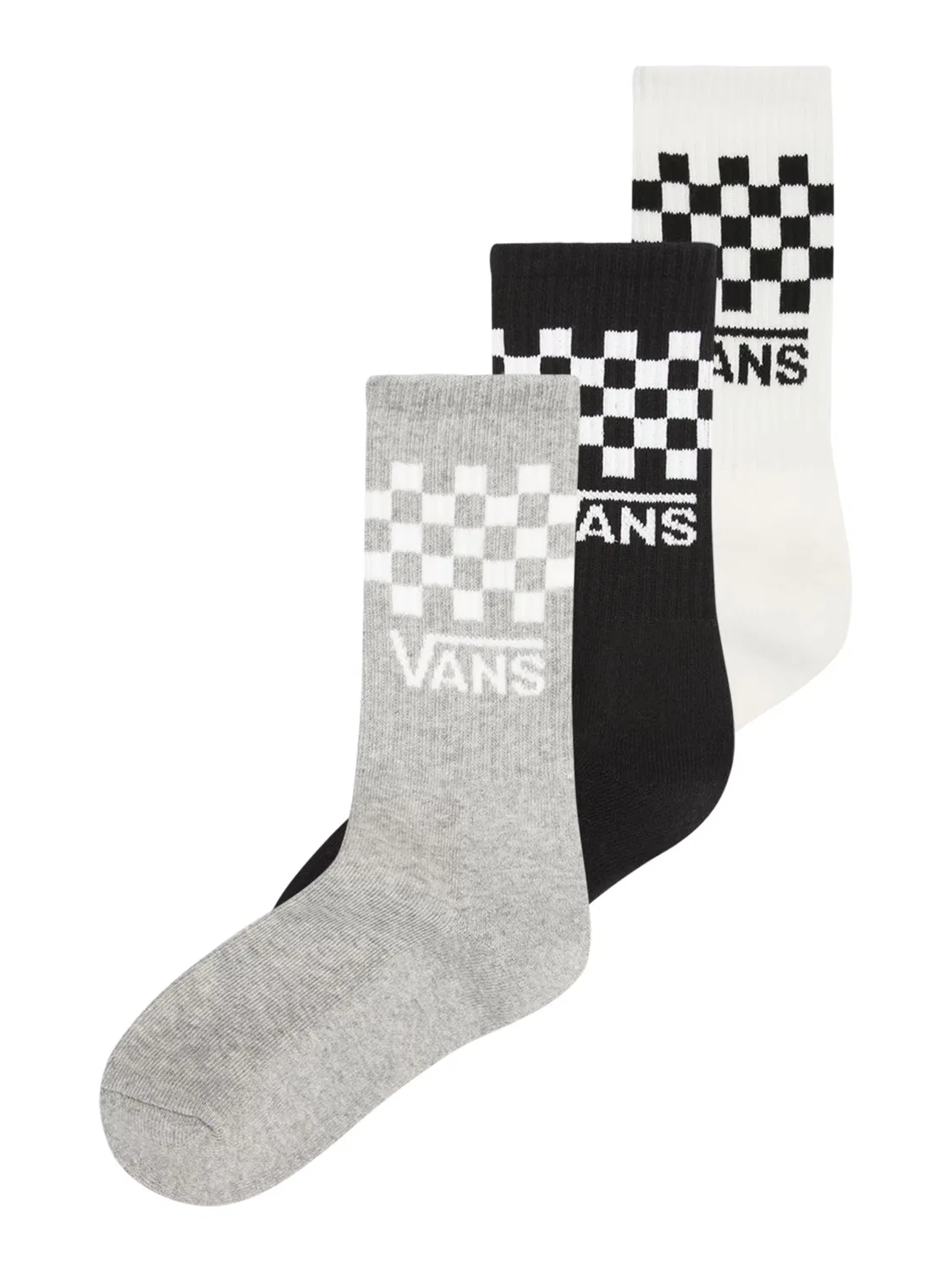 Носки Vans Classic в серо-черно-белой расцветке с эффектом потертости