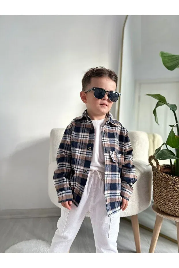 Детская рубашка для мальчиков с длинным рукавом Favorimkids, Multicolor — фото 3