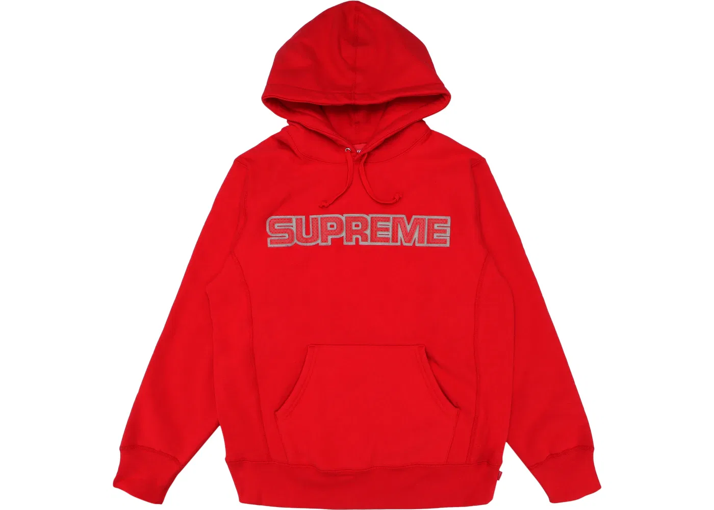 Мужская худи из перфорированной кожи Red Supreme