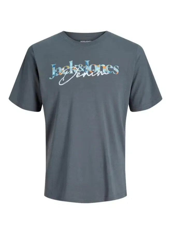 Футболка с коротким рукавом Jack & Jones Junior, турбулент