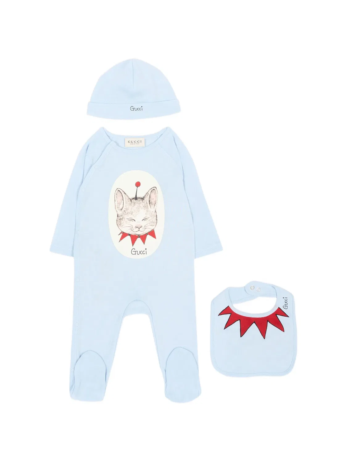 Комплект для новорожденного из коллаборации с Yuko Higuchi Gucci Kids, синий