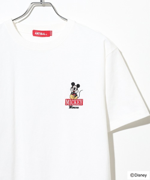 

Футболка с вышивкой Микки Мауса, ATELANE ANTIBAL Disney, белый
