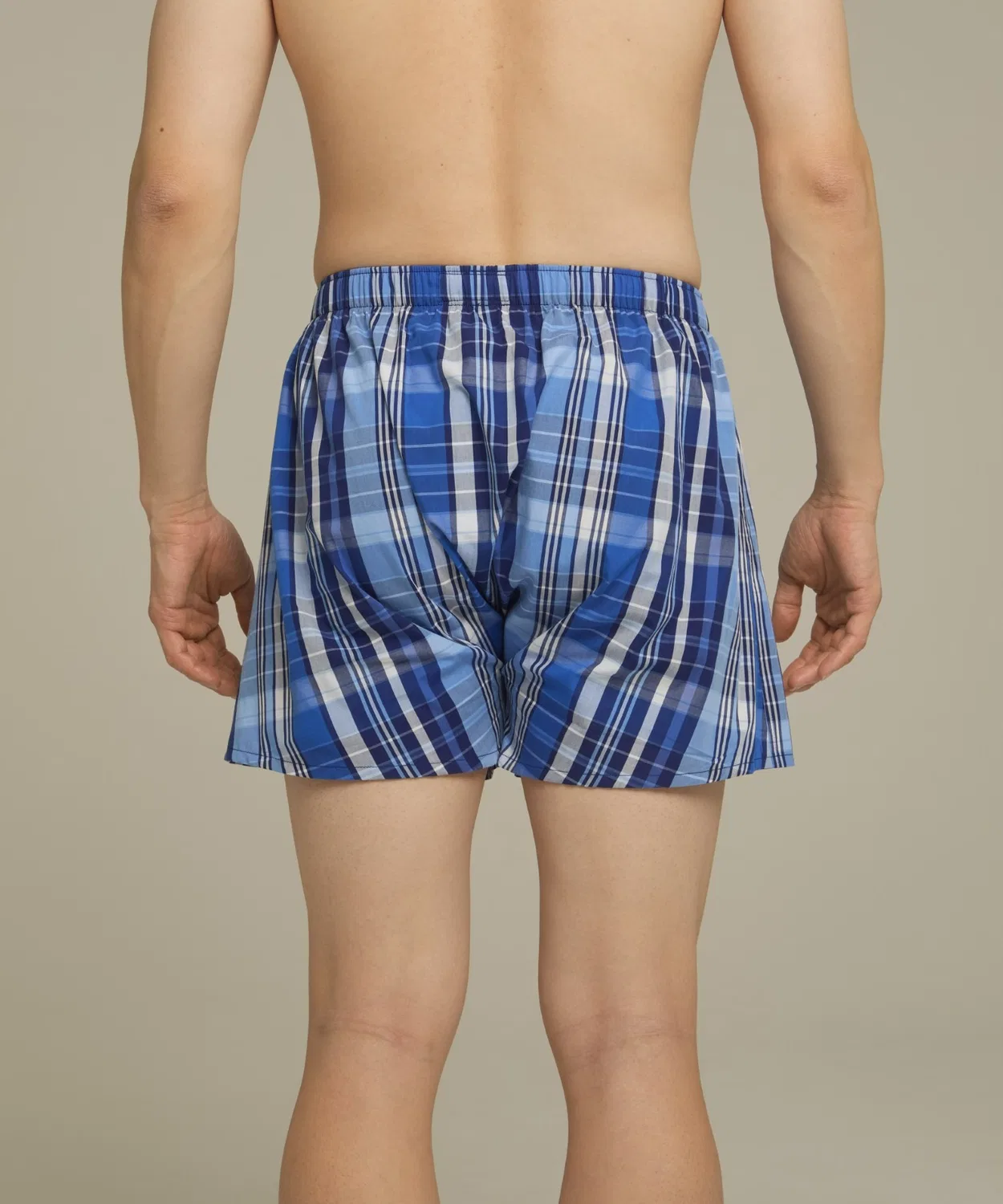 Мужские трусы-боксеры с принтом New Man Check POLO RALPH LAUREN, Blue — фото 4