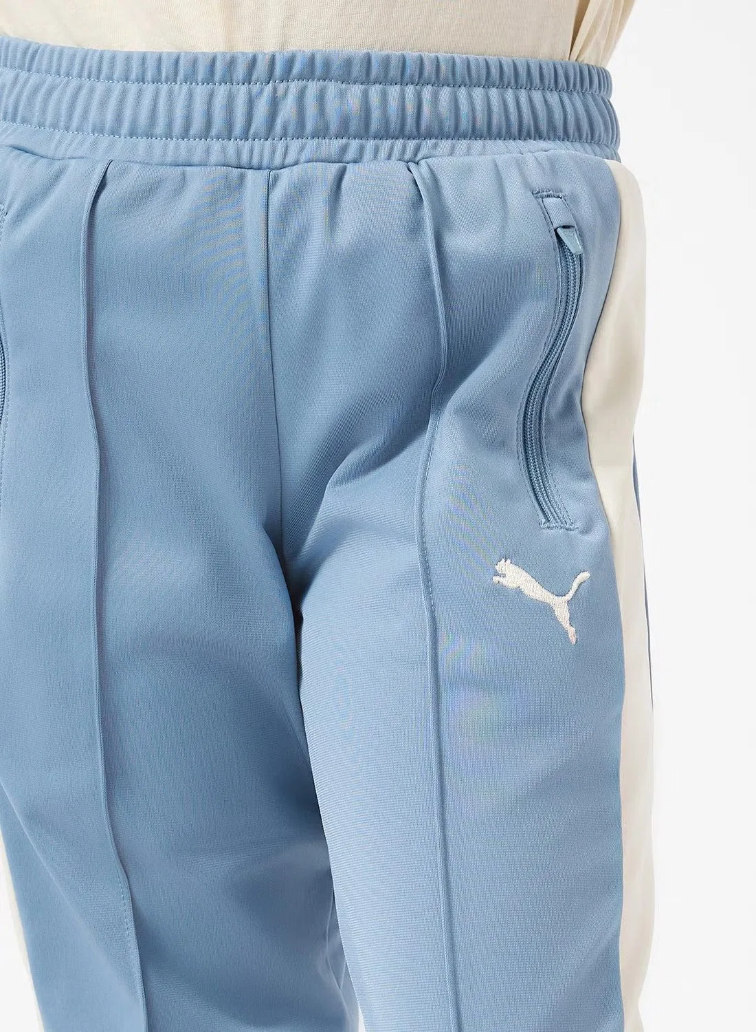 Спортивные штаны с контрастными боковыми панелями T7 Always On Puma, голубой — фото 3