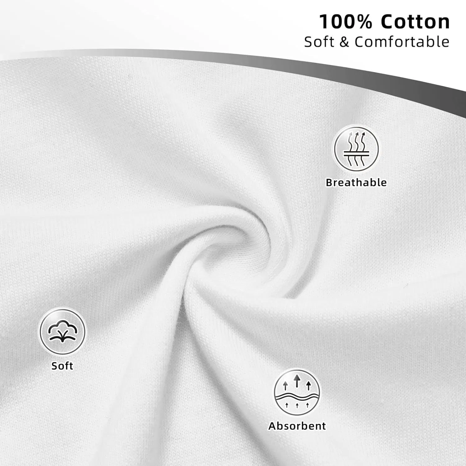 Мужская футболка с круглым вырезом, Pure Cotton, Gray — фото 2