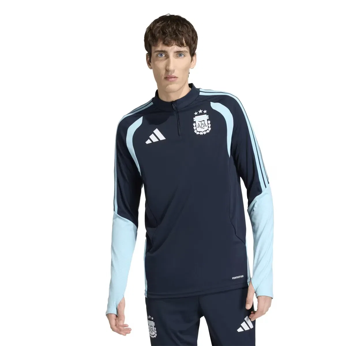 Мужская тренировочная футболка с технологией FORMOTION adidas, Navy Blue