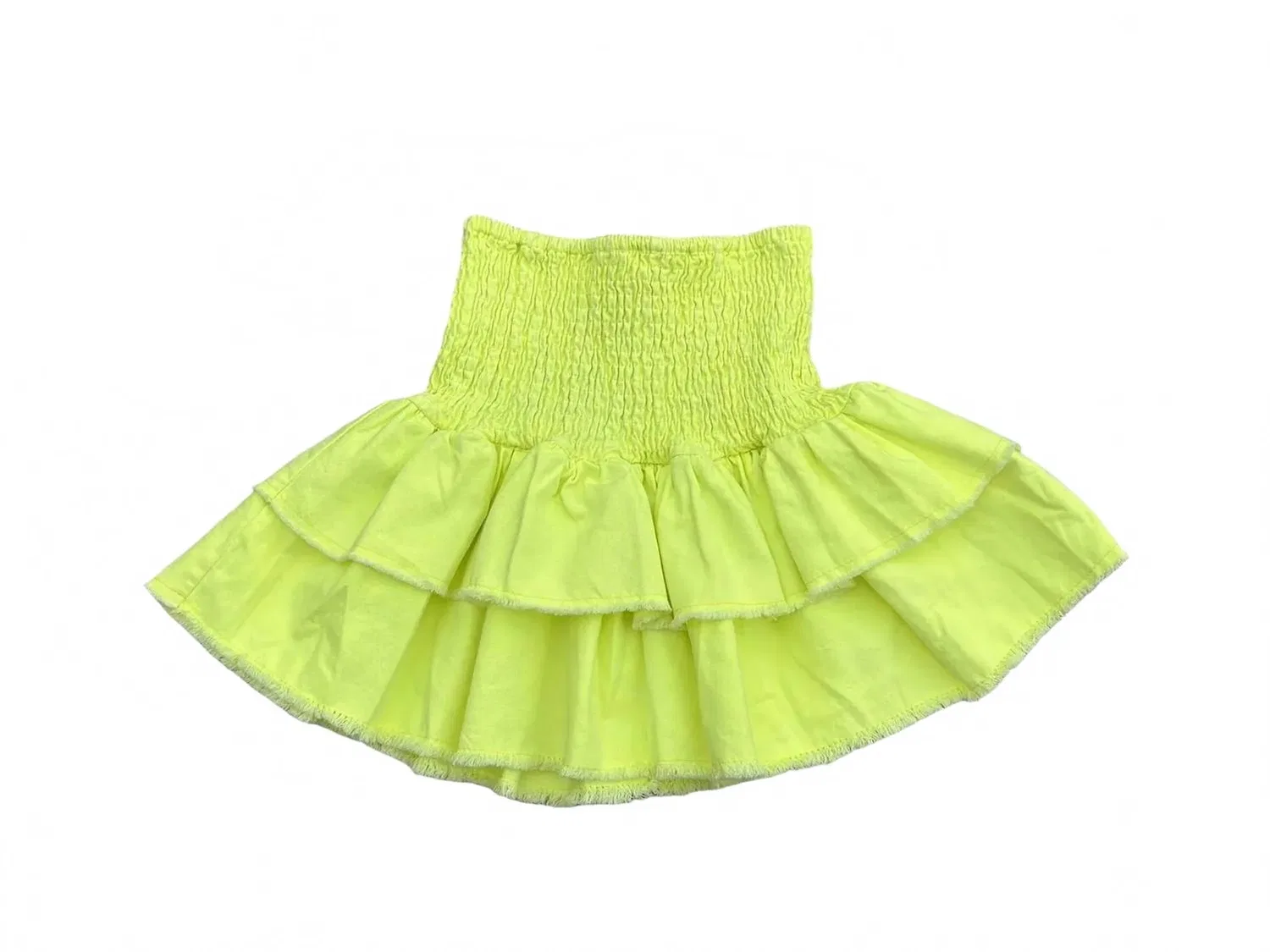 Детская юбка с воланами Little Olin, Neon Green