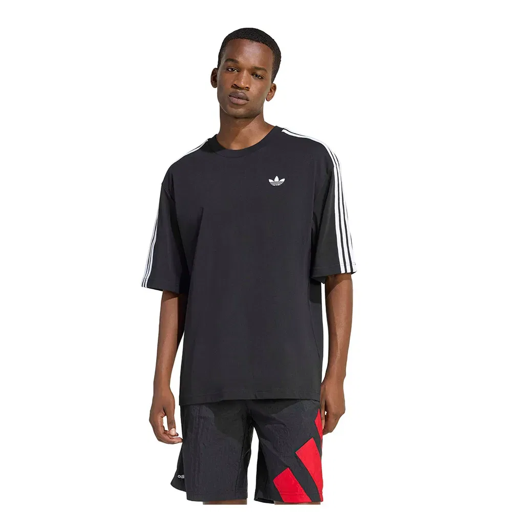 Мужская футболка оверсайз Adicolor 3-Stripes Adidas Originals, Black