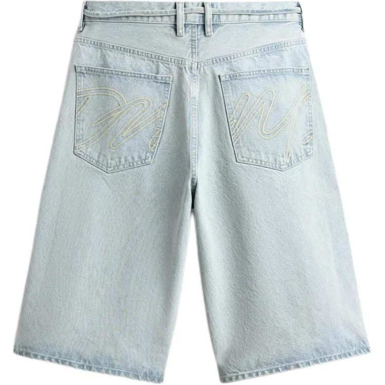 Мужские джинсовые шорты Light Blue ZARA — фото 3