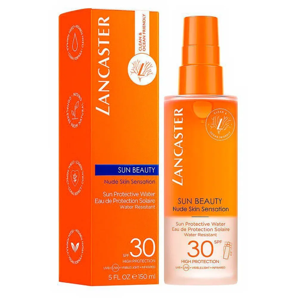 Солнцезащитный крем Sun Beauty Water SPF30 150ml Lancaster, оранжевый