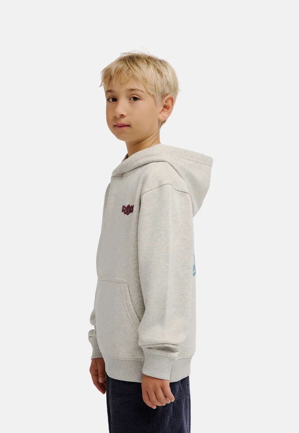 Одежда Jungen 8-16|верхний слой - толстовка Dc Shoes, Sfrh Light Heather Grey — фото 4