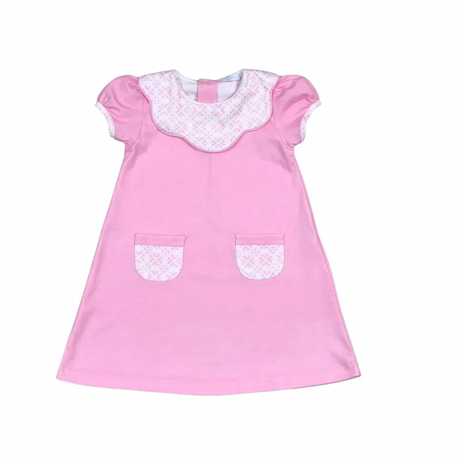 Детское платье для девочек мини с принтом Hazel Mini Dress BABY LOREN, розовый — фото 2
