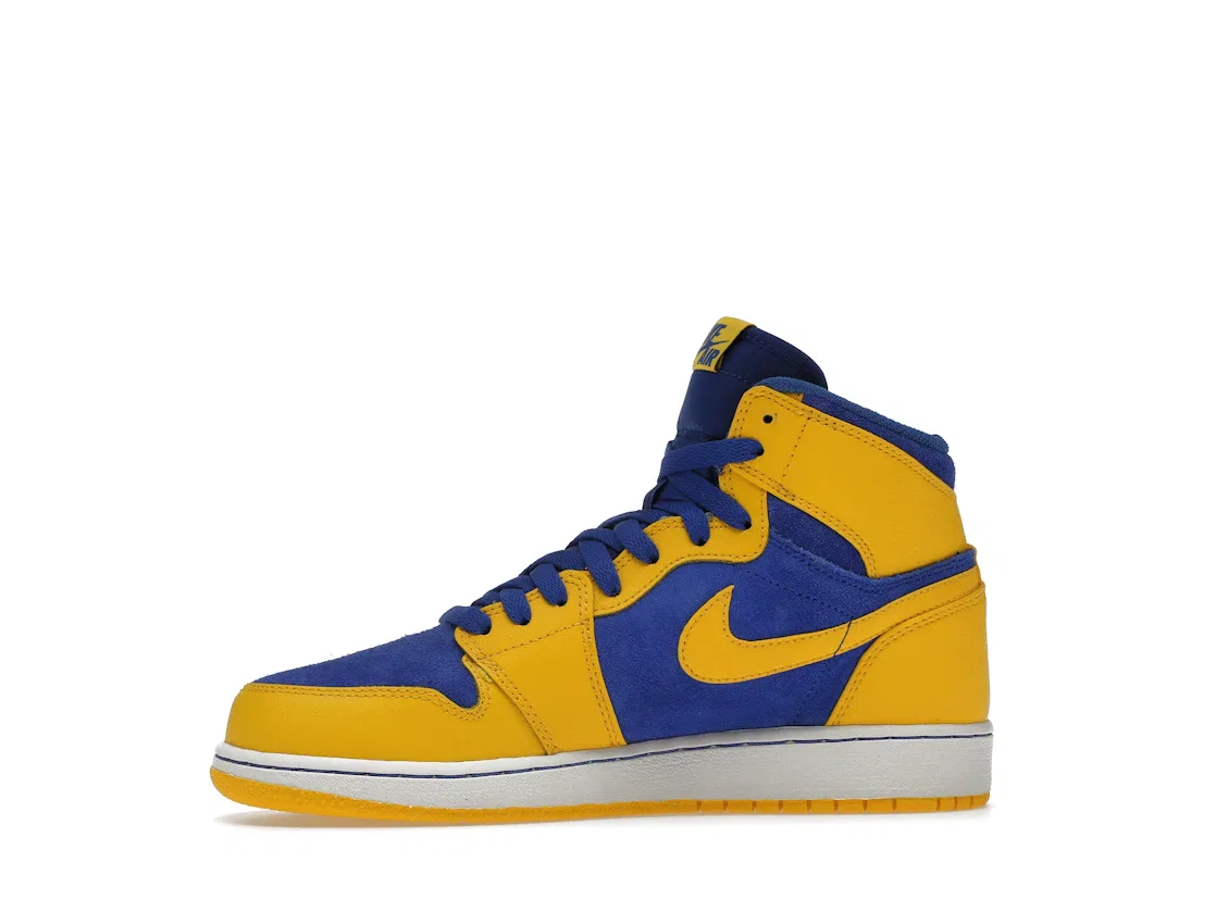 Детские кроссовки Lifestyle Jordan 1 Retro High OG Jordan, Varsity Maize/Game Royal-White — фото 3