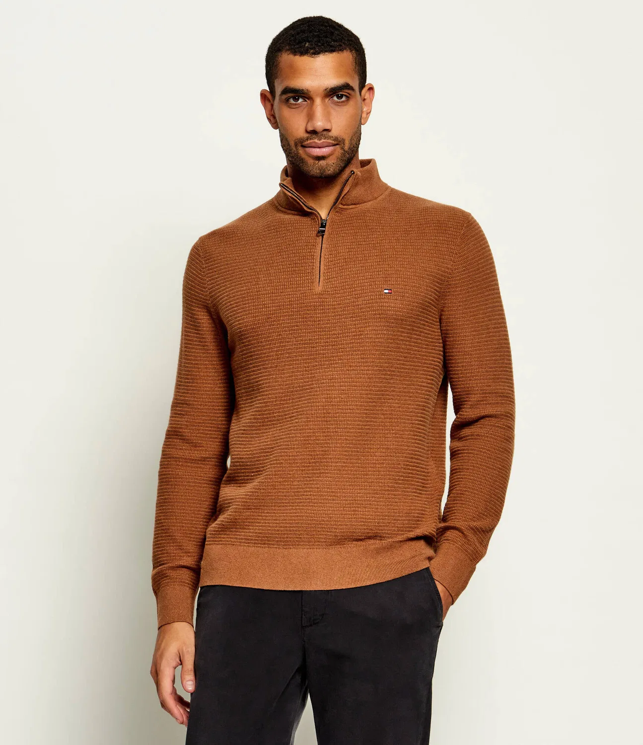 Свитер с молнией Tommy Hilfiger, Marrone