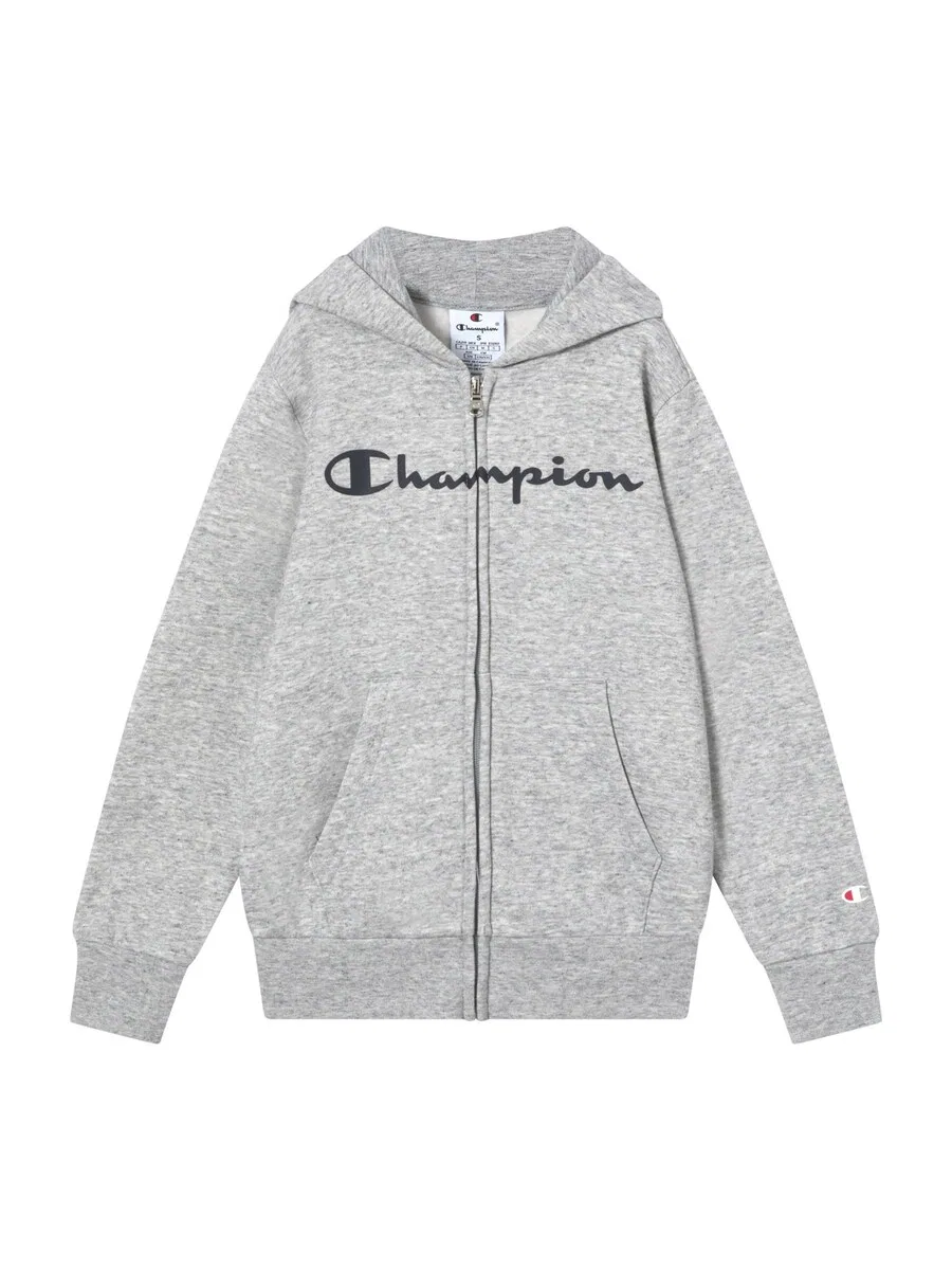 Толстовка на молнии Champion серого цвета