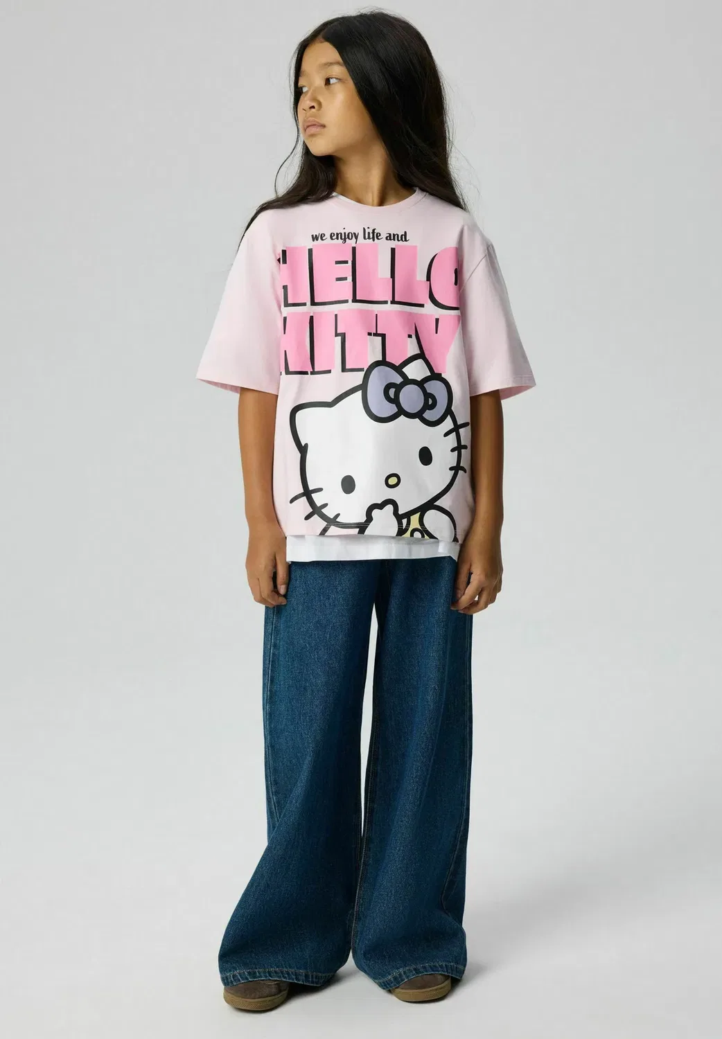 Футболка с принтом Hello Kitty Name It, Cradle Pink