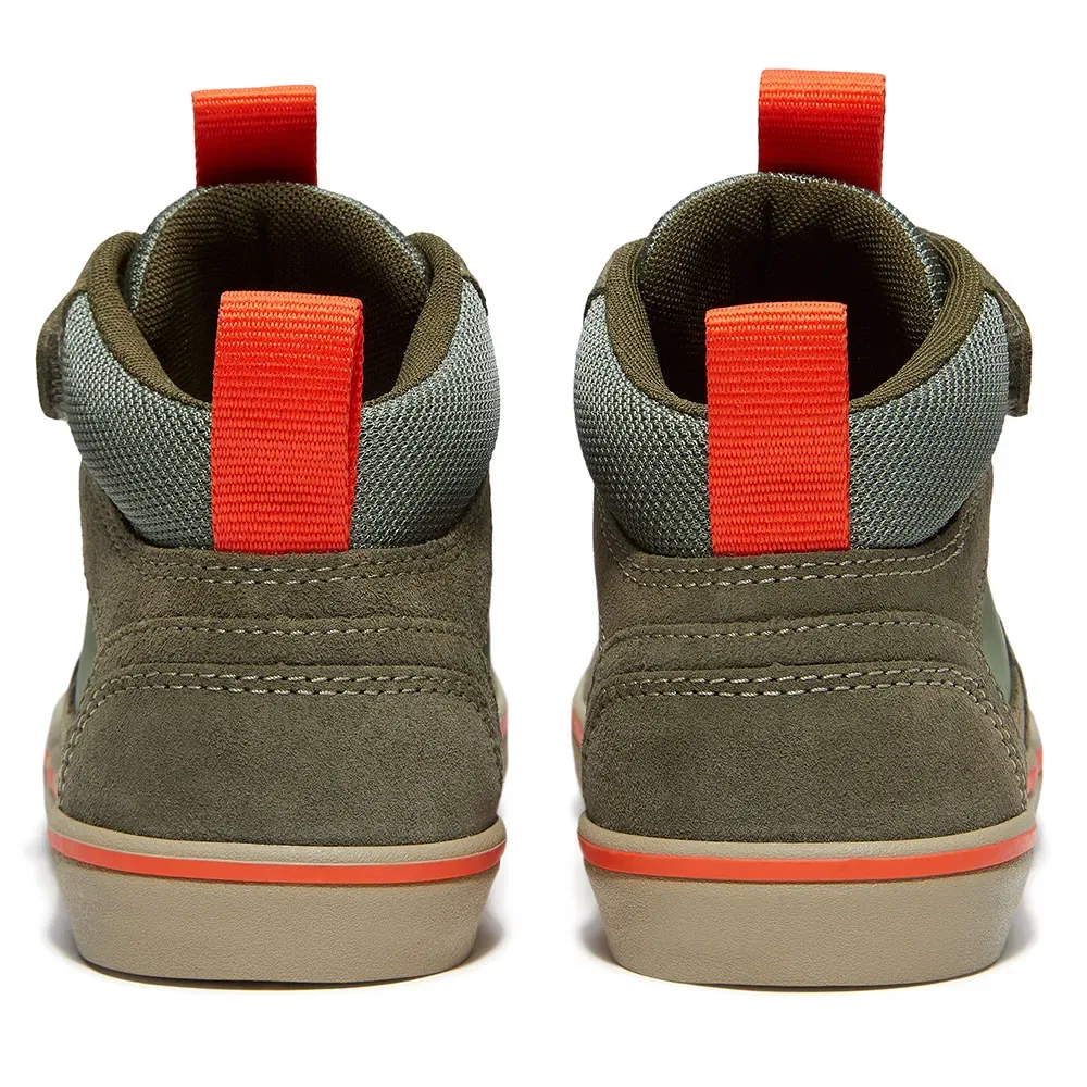 Детские кроссовки для девочек с бунге-шнуровкой Timberland Stone Jump Mid Hook&Loop, Green — фото 4