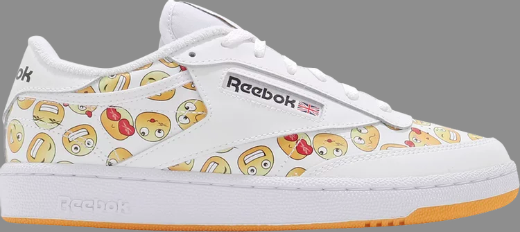 Кроссовки club c 85 'emoji' Reebok, белый - фото