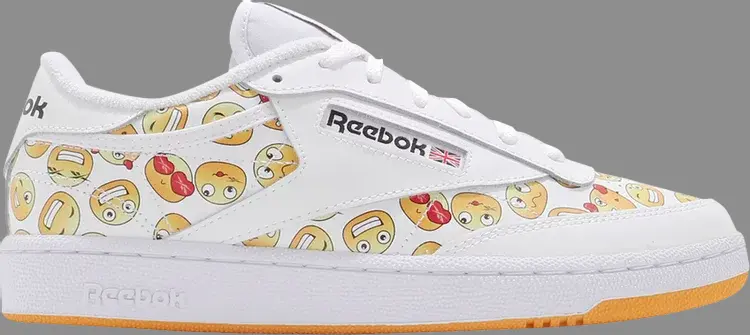

Кроссовки club c 85 'emoji' Reebok, белый