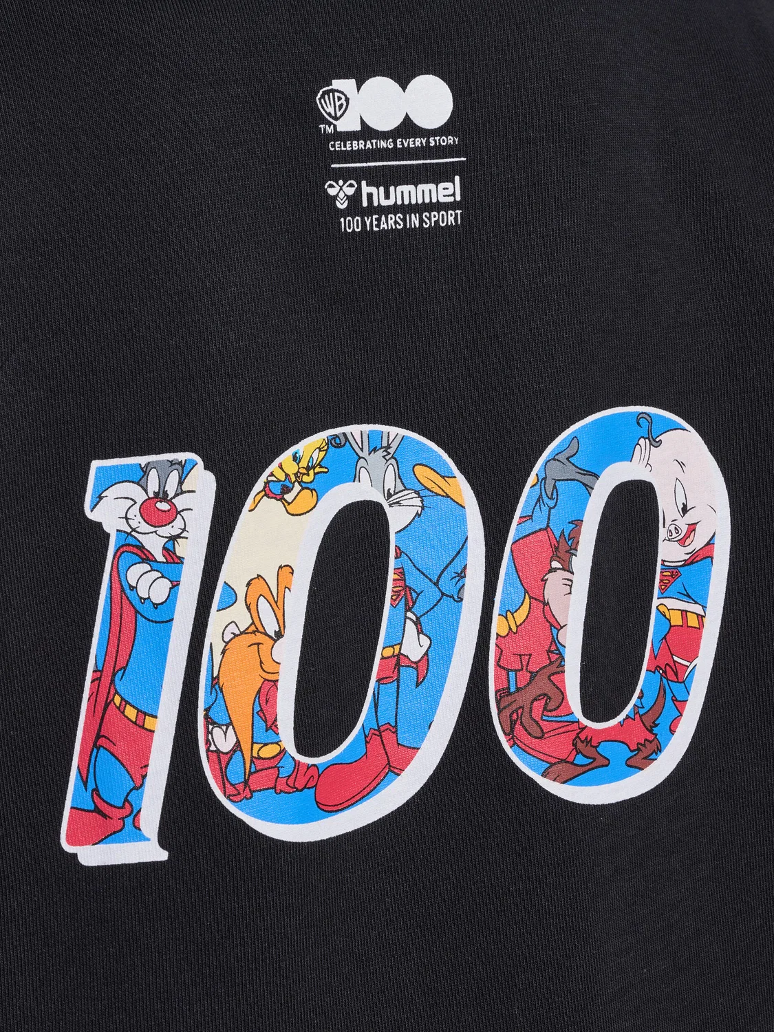 Детское худи с принтом Hmlcelebrating Hummel, Schwarz — фото 3