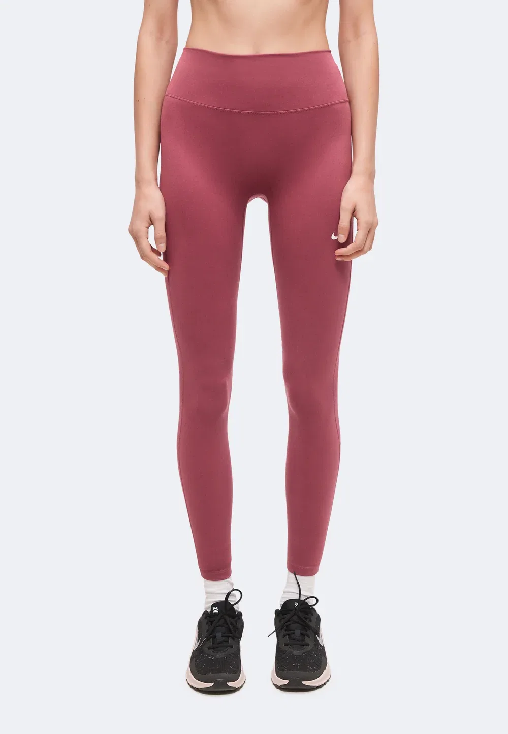 W nk df one hr tight useam - leggings Nike Performance, Pink Smoke/White