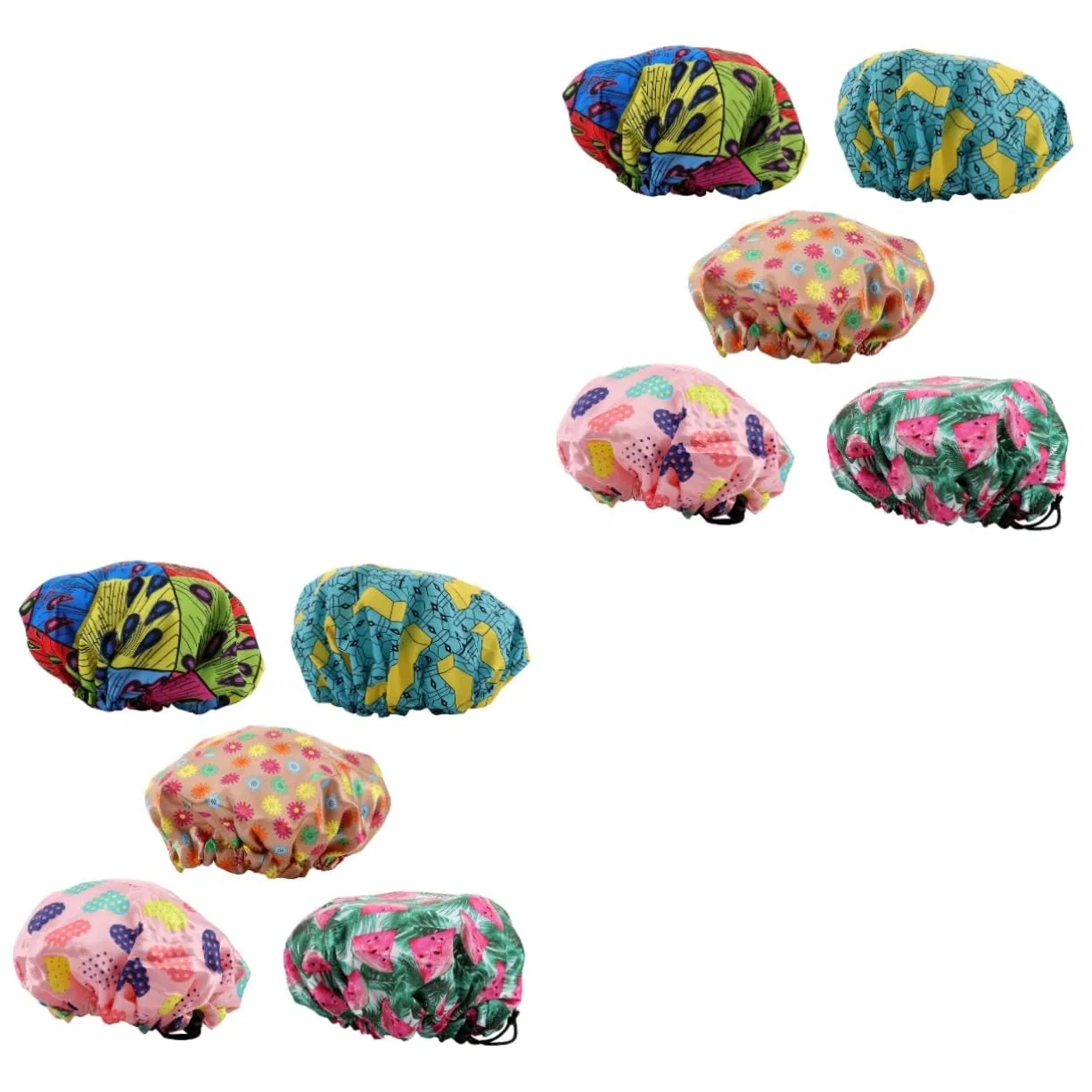 Шапочка для душаs 10-Pack Adjustable, Polyester & EVA, 23x23cm, FRCOLOR, Multi