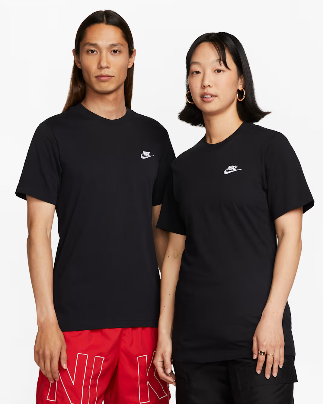 Комплект футболок Nike Sportswear Club, 2 предмета, черный — фото 2
