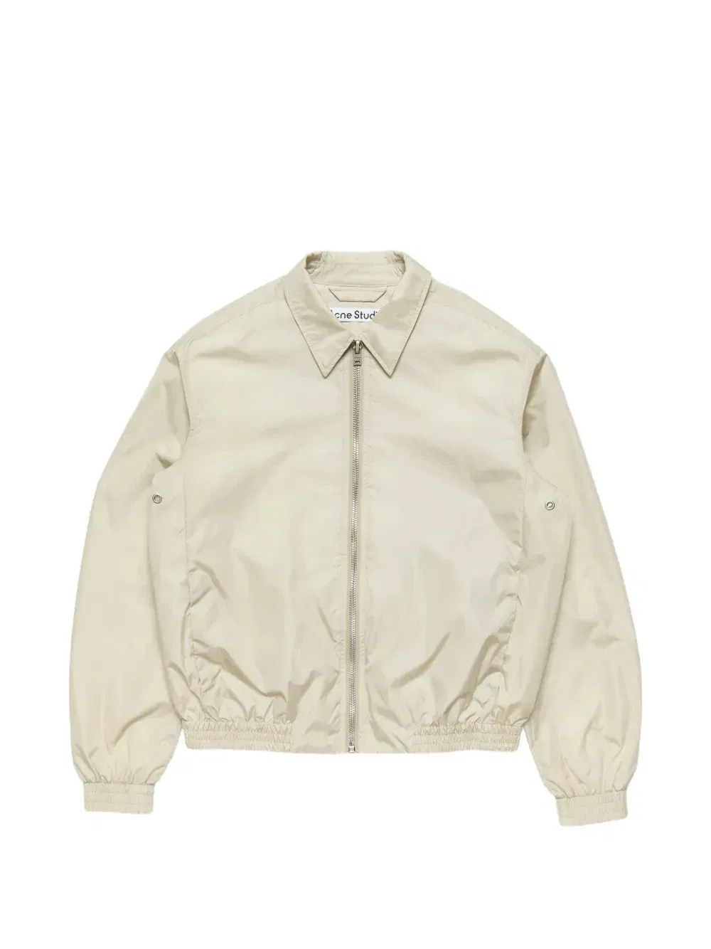 Куртка на молнии с логотипом Acne Studios, бежевый
