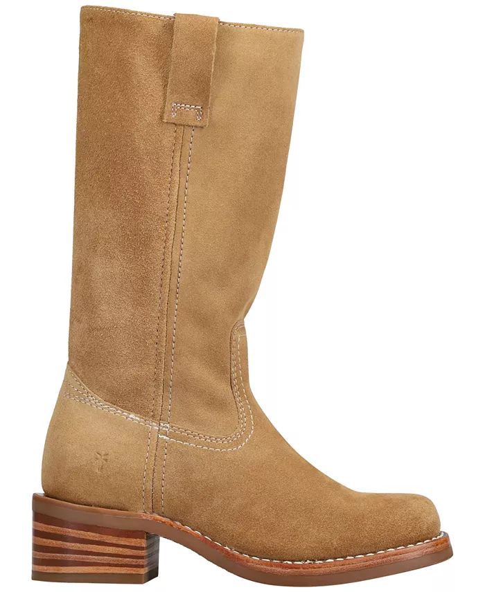 Женские сапоги Campus 12R Suede Tall Frye, загар/бежевый — фото 2