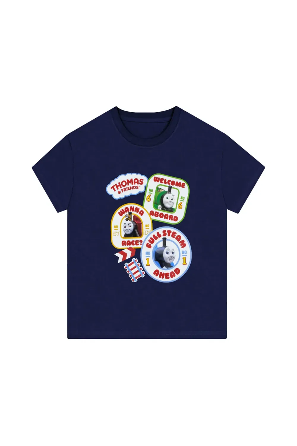 Детская футболка с принтом Thomas the Tank Engine Thomas & Friends, Navy