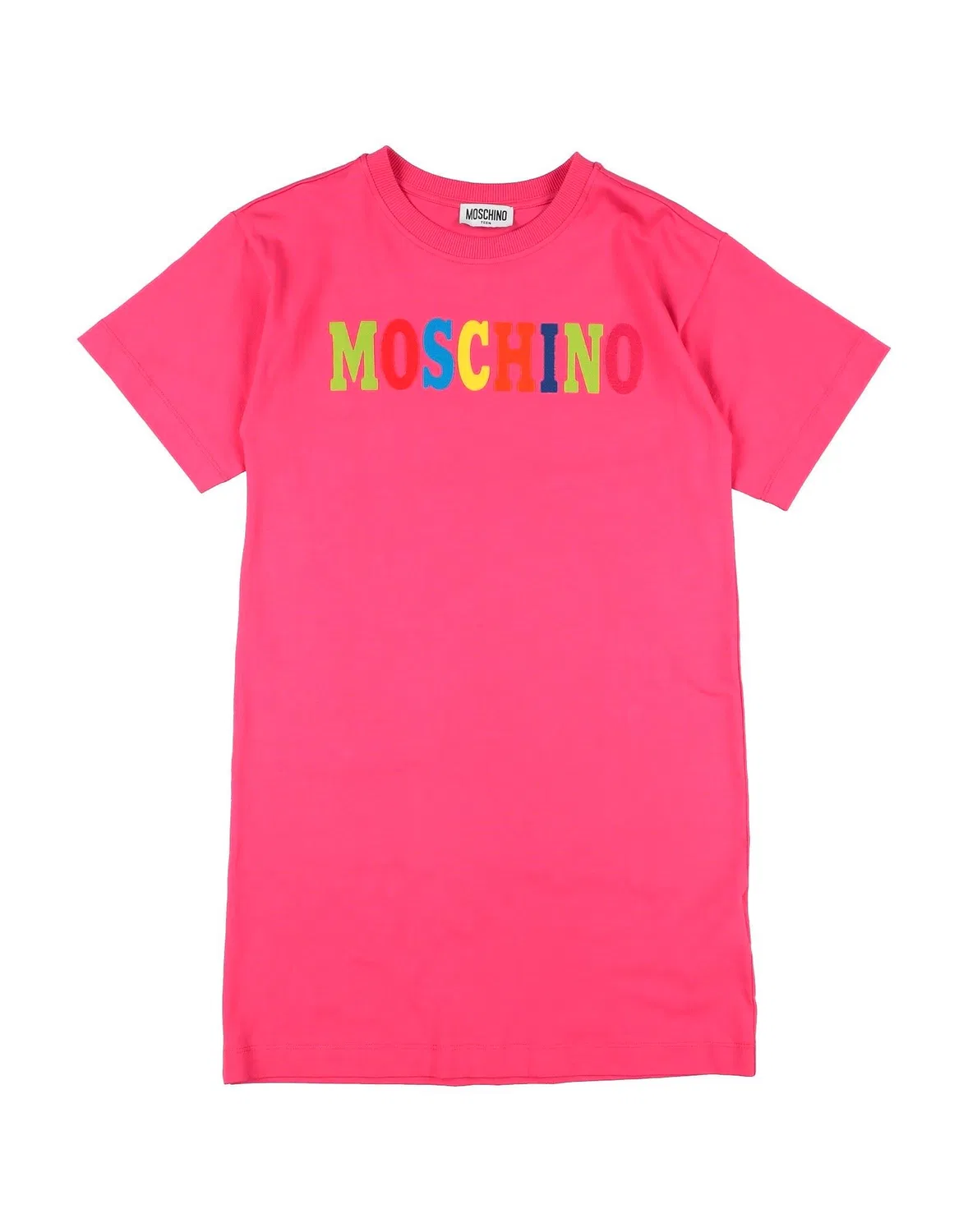 Детское платье для девочек с принтом Moschino Teen, фуксия