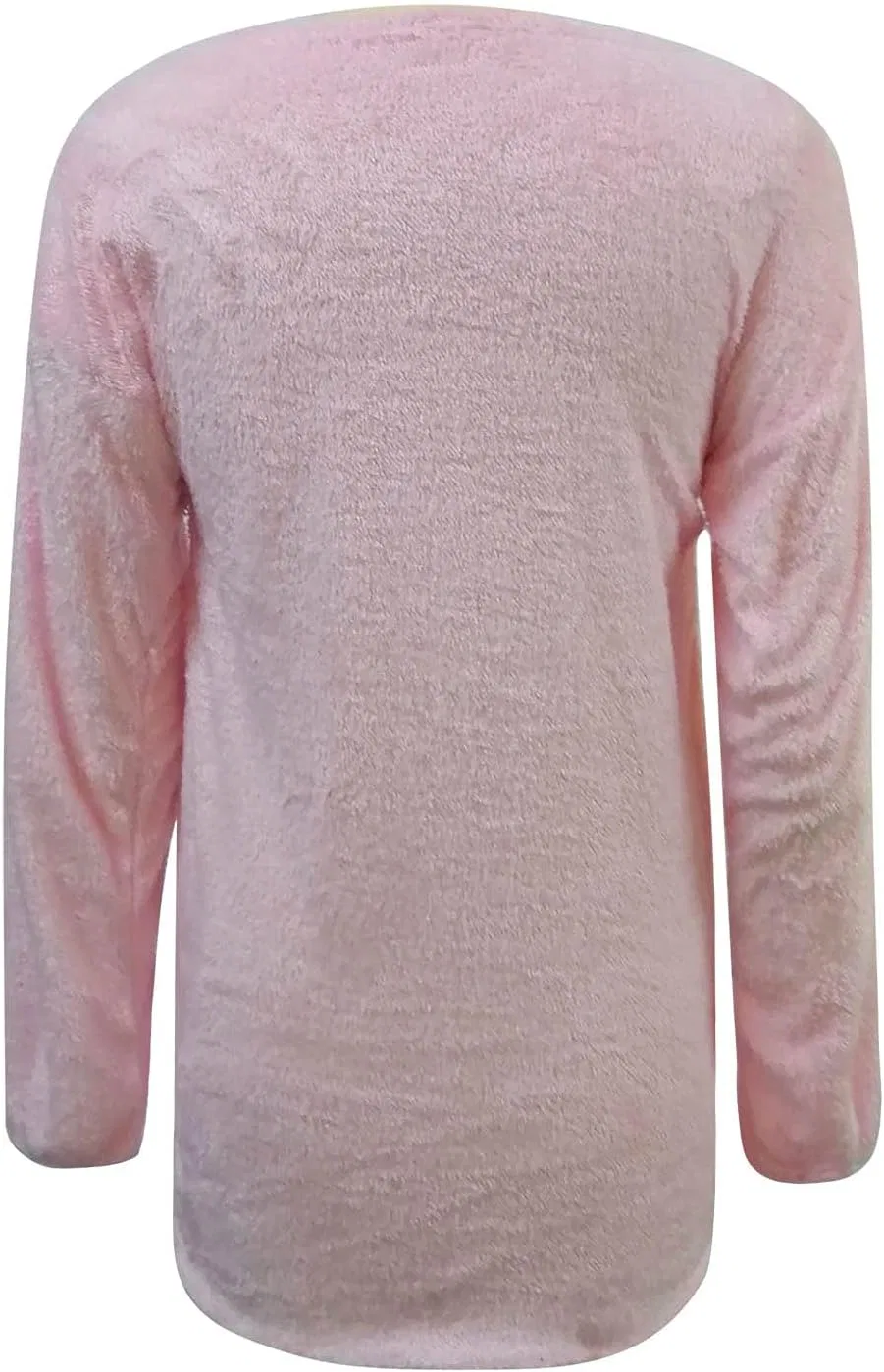 Женское платье-свитер свободное Plush Fuzzy Pullover, Pink — фото 4