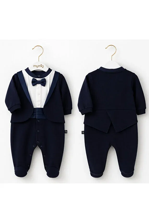 Детский комбинезон для мальчиков с длинным рукавом Didustore, Navy Blue