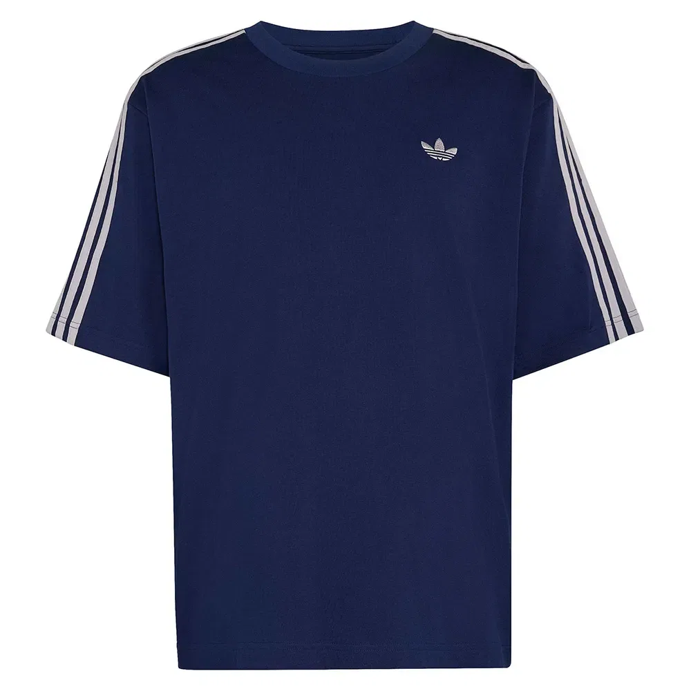Футболка оверсайз с тремя полосками Adicolor Adidas Originals, синий — фото 3