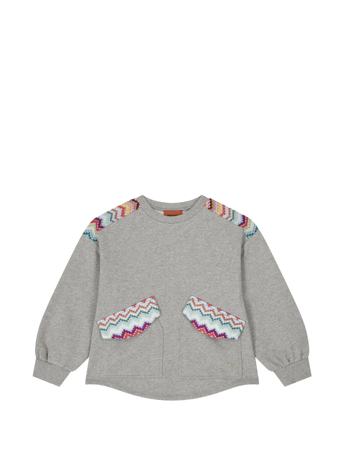 Missoni Свитшот с узором зигзаг серый