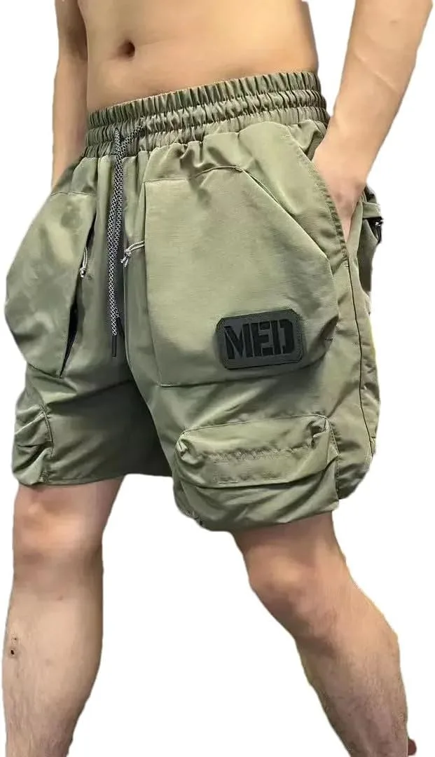 

Мужские шорты карго с множеством карманов, комфортные, большие размеры, нейлон