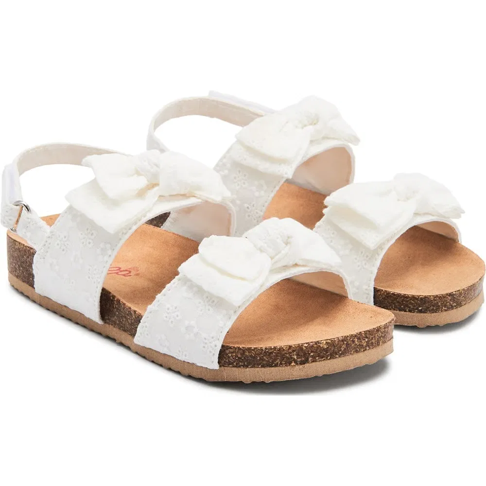 Детские сандалии Sivora с анатомической стелькой Jellypop, White Eyelet