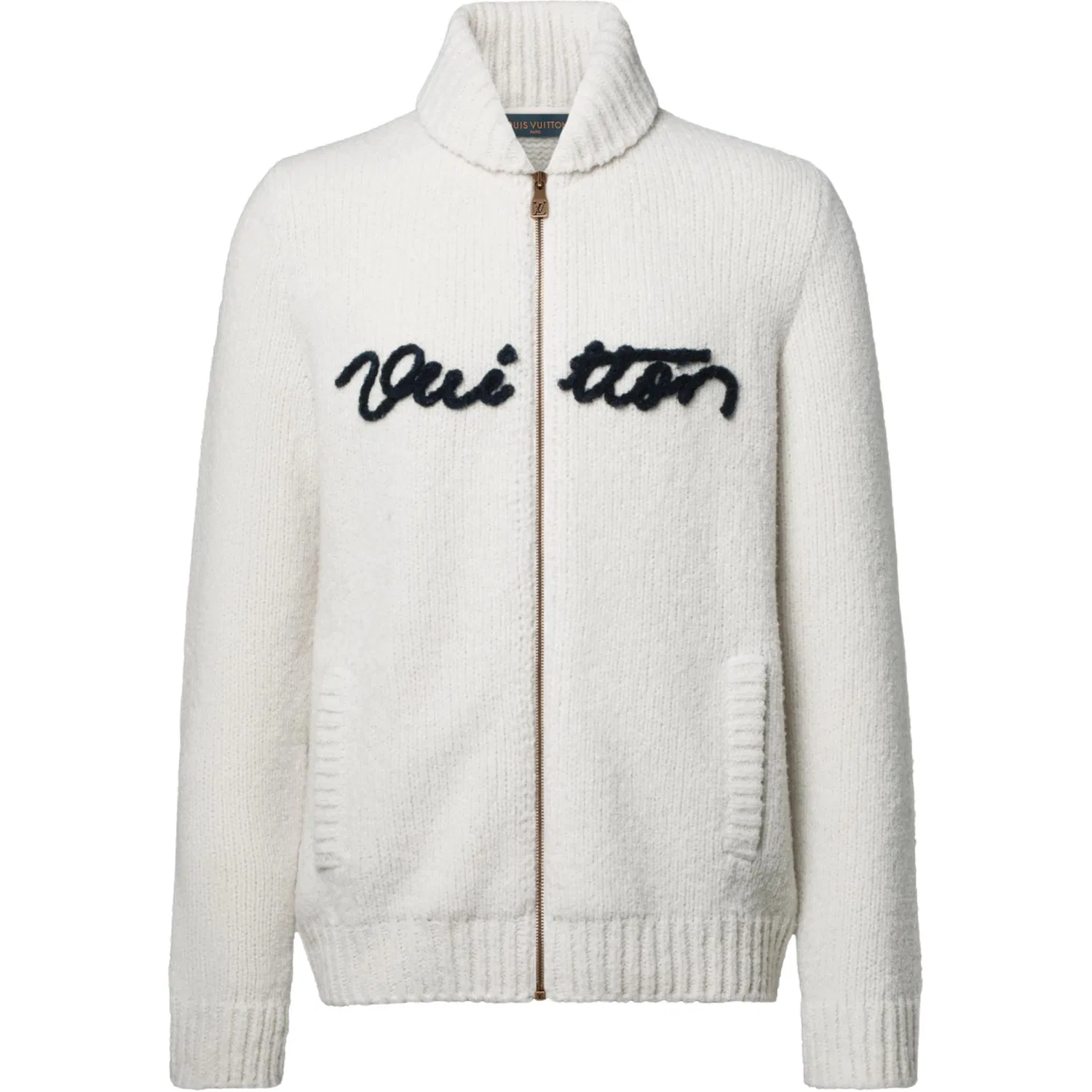 Мужской свитшот с воротником-стойкой прямого кроя LOUIS VUITTON, White