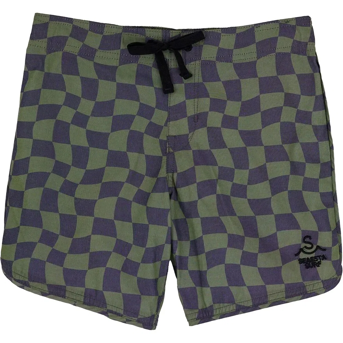 Детские шорты для плавания с принтом Wavy Checks Boardshort Seaesta Surf, Pine