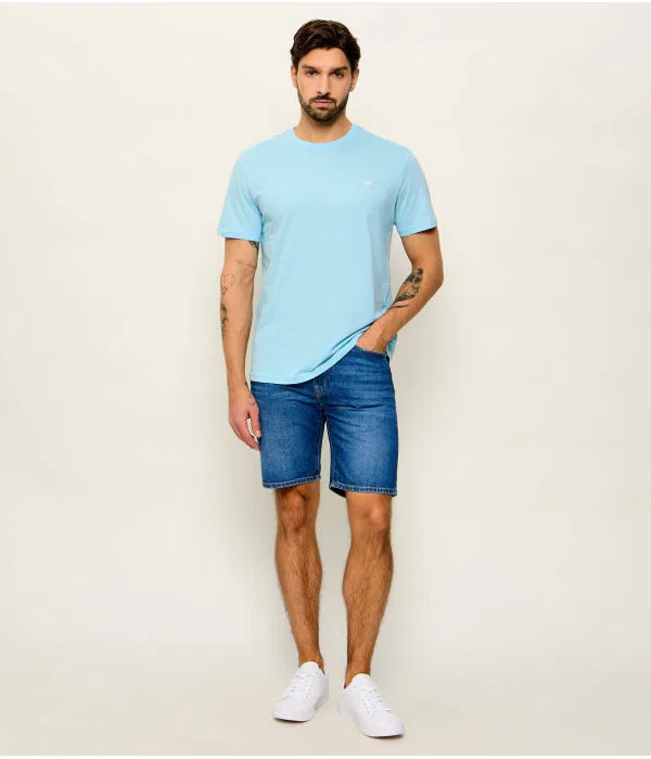 Мужская футболка с круглым вырезом Regular Fit Emporio Armani, синий — фото 2