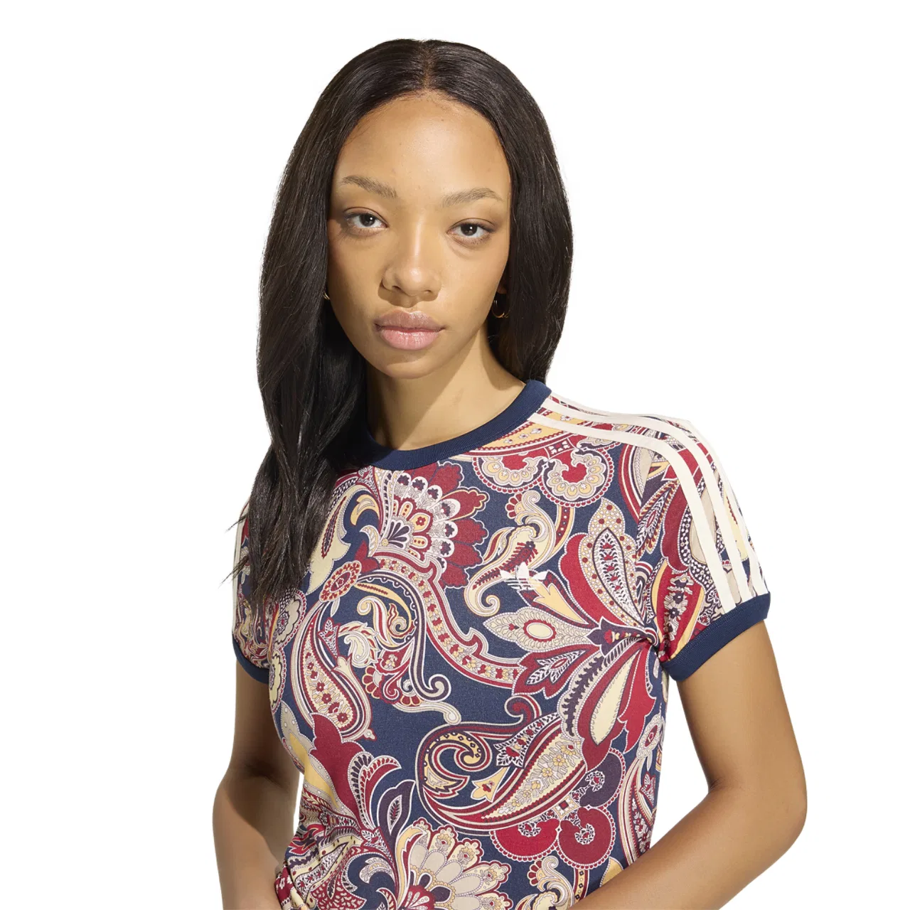 Футболка женская Cali T-Shirt Adidas Originals x Liberty London, цвет Multicolor/Night Indigo — фото 3