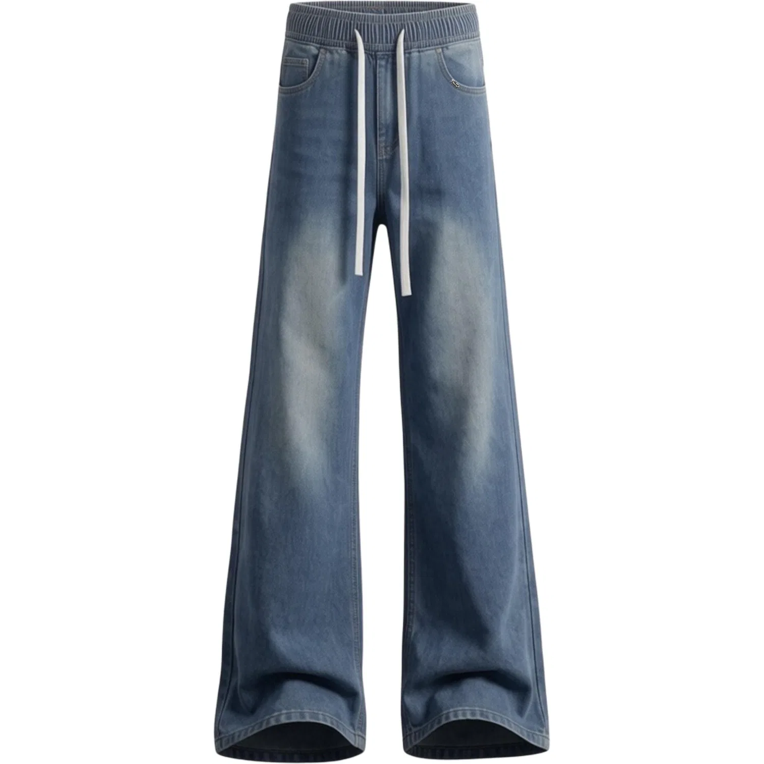 Детские джинсы свободного кроя с широкими штанинами MostwantedLab, Vintage Blue