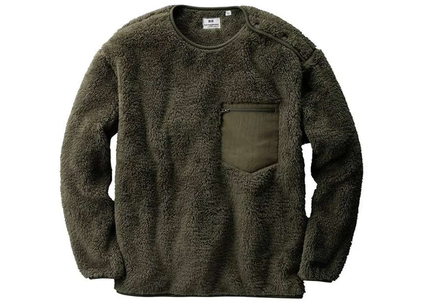Мужской пуловер из флиса Fleece Pullover Uniqlo, Olive