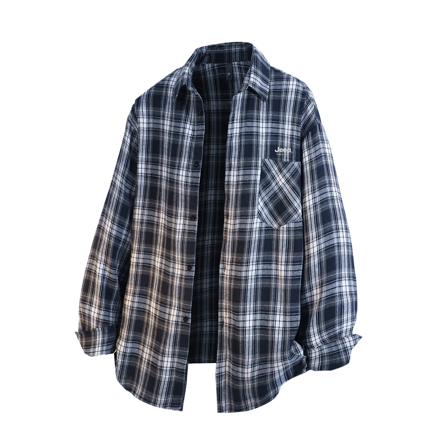 Детская рубашка с лацканами, тонкая, прямого кроя, модель Leisure Collection, Jeep, Navy Blue