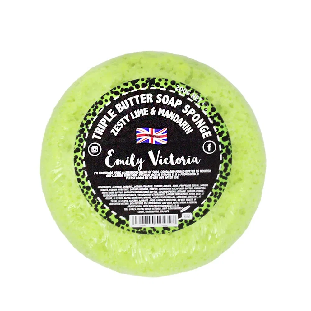 Мыльный скраб Mango, Shea & Cocoa Butter, Emily Victoria, 200г, Zesty Lime & Mandarin