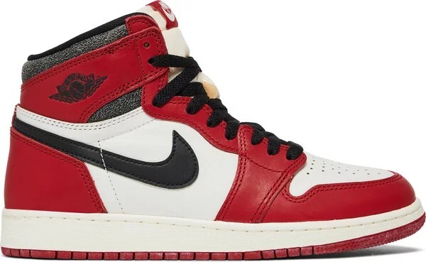 

Air Jordan 1 Retro High OG GS Chicago Lost & Found, красный/черный