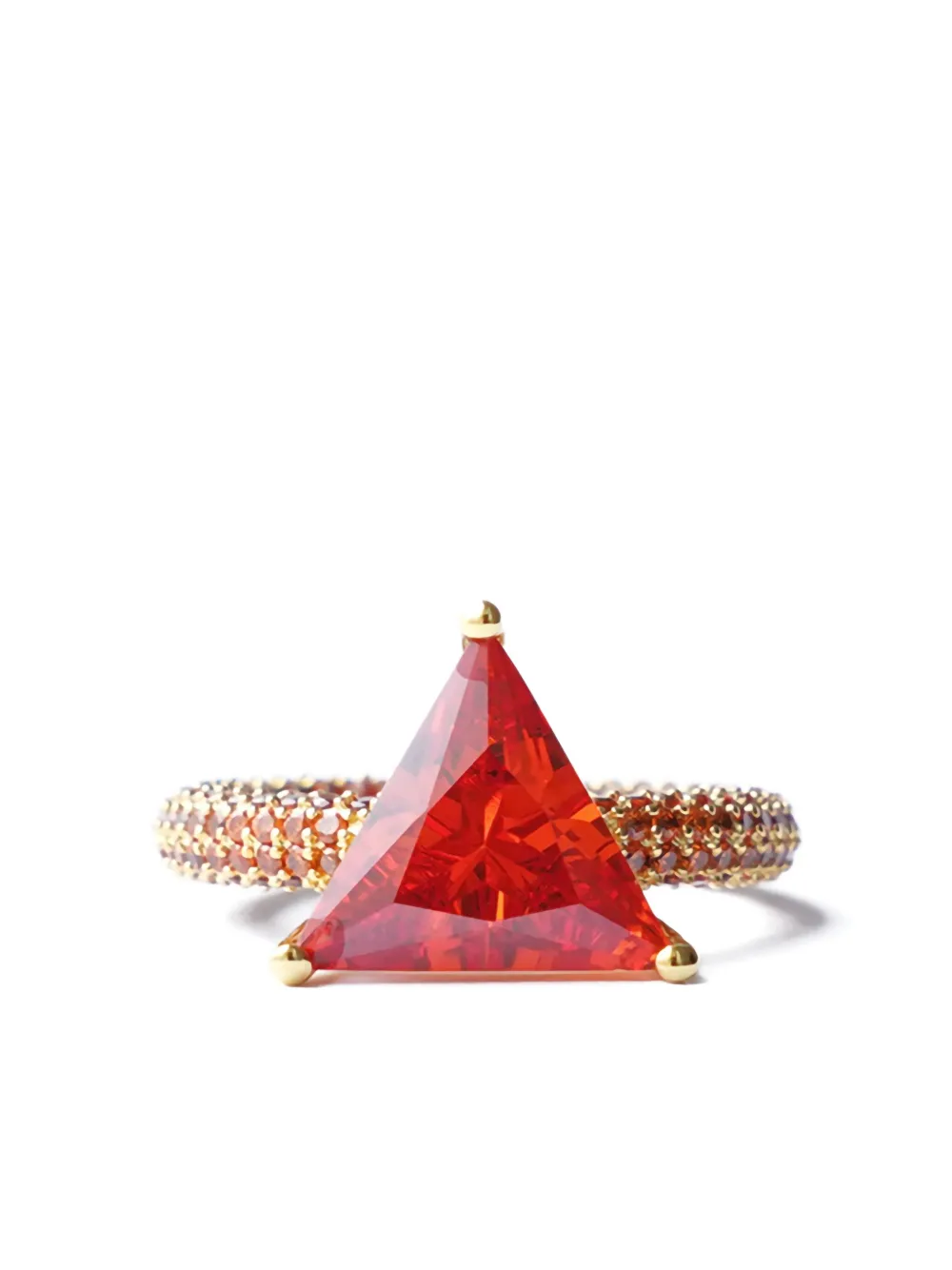 

Кольцо Mega Triangle с камнями Izabel Display, золотой