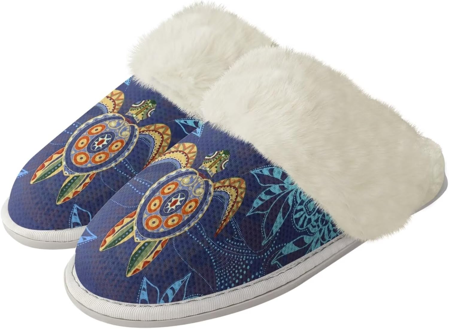 

Мягкие домашние тапочки с нескользящей подошвой для женщин и мужчин, унисекс Xixirimido, Aztec Sea Turtle