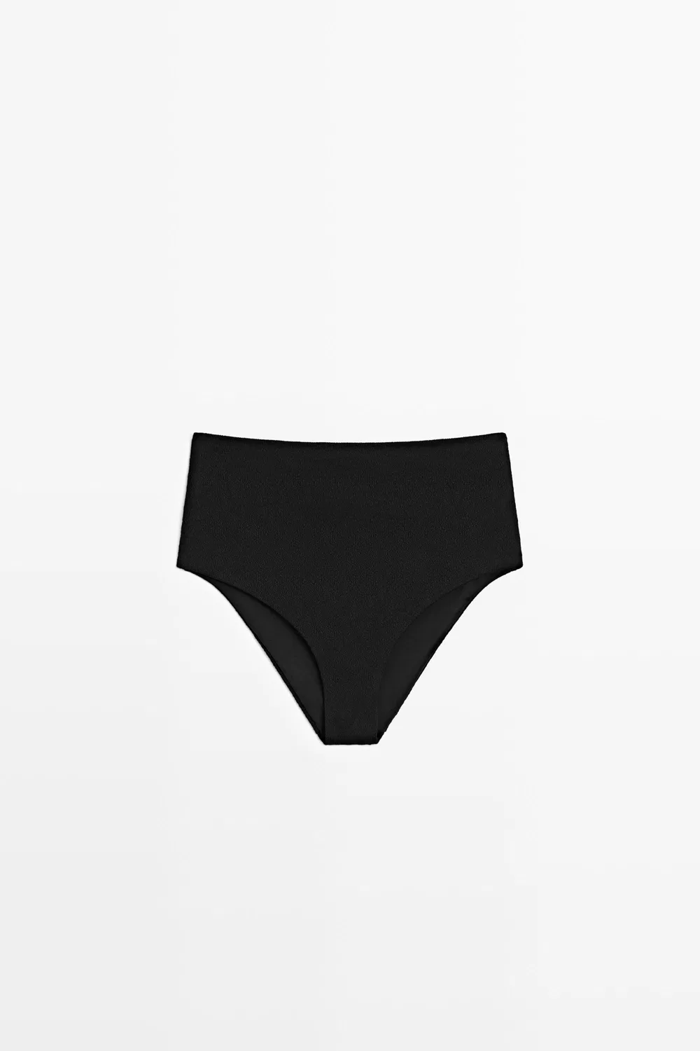 Трусики бикини Massimo Dutti, с высокой талией, черные — фото 2