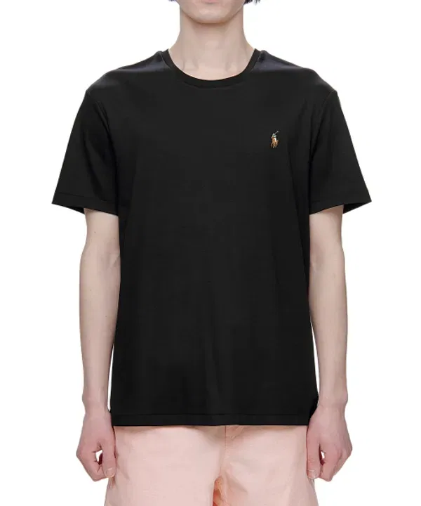 Футболка хлопковая Slim, Polo Ralph Lauren, черный